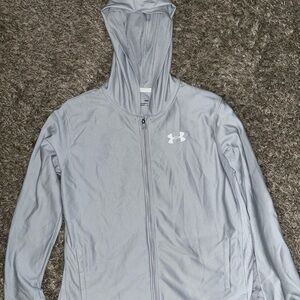 Under Armour Gray Jacket youth large